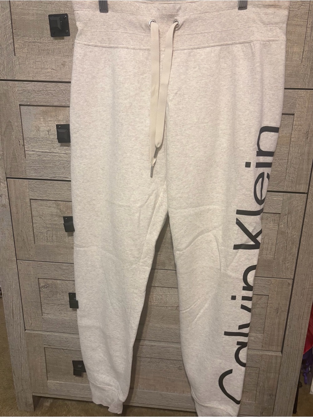 Calvin Klein Performance Cream Logo Joggers for Kids